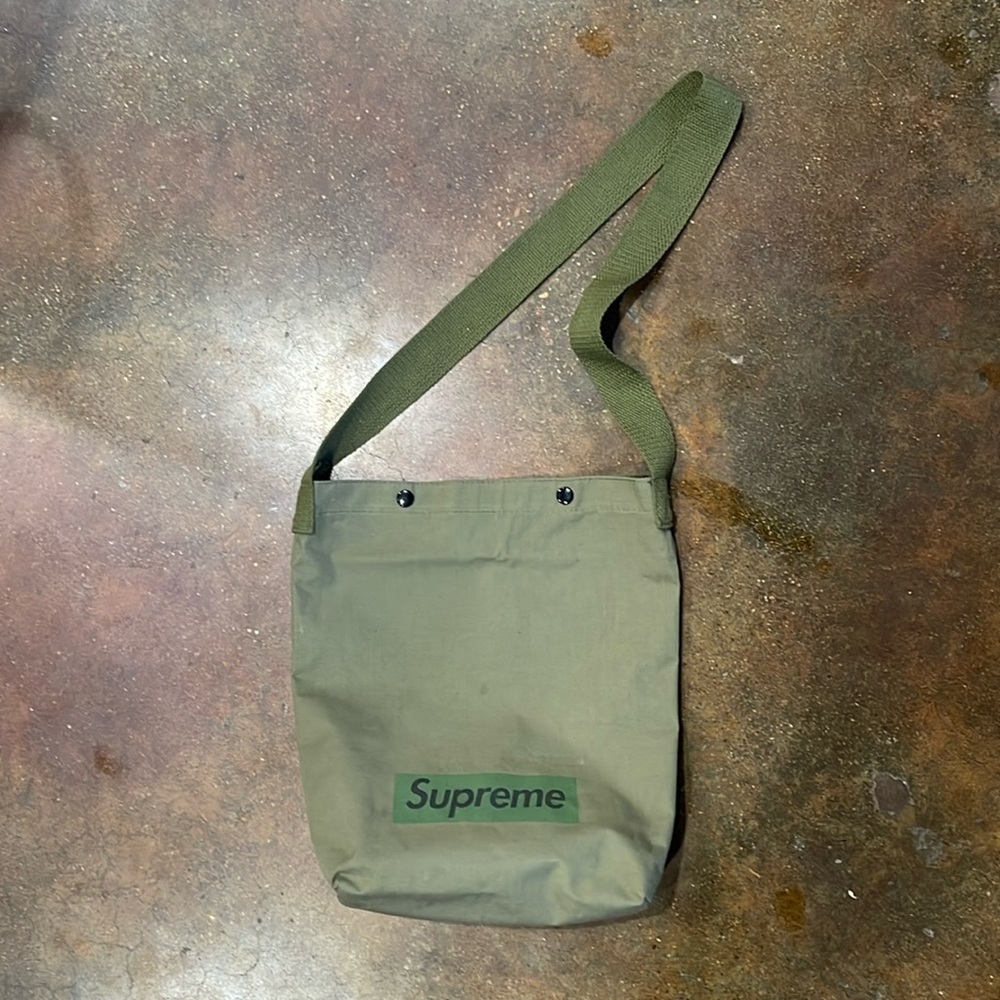 Supreme olive water proof side bag